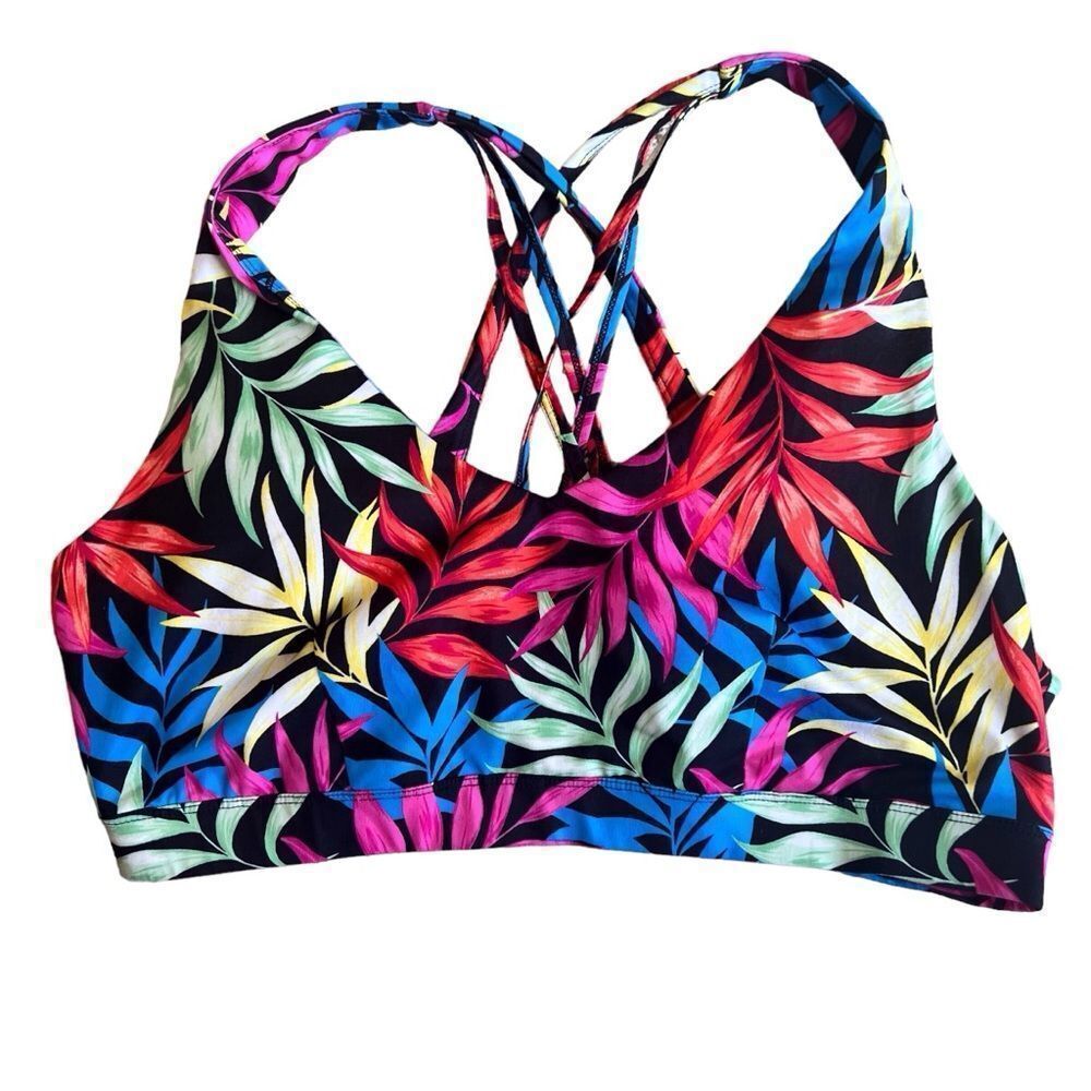 ID Ideology Womens Fern Low Impact Sports Bra Size‎ 3X Athleisure Activewear